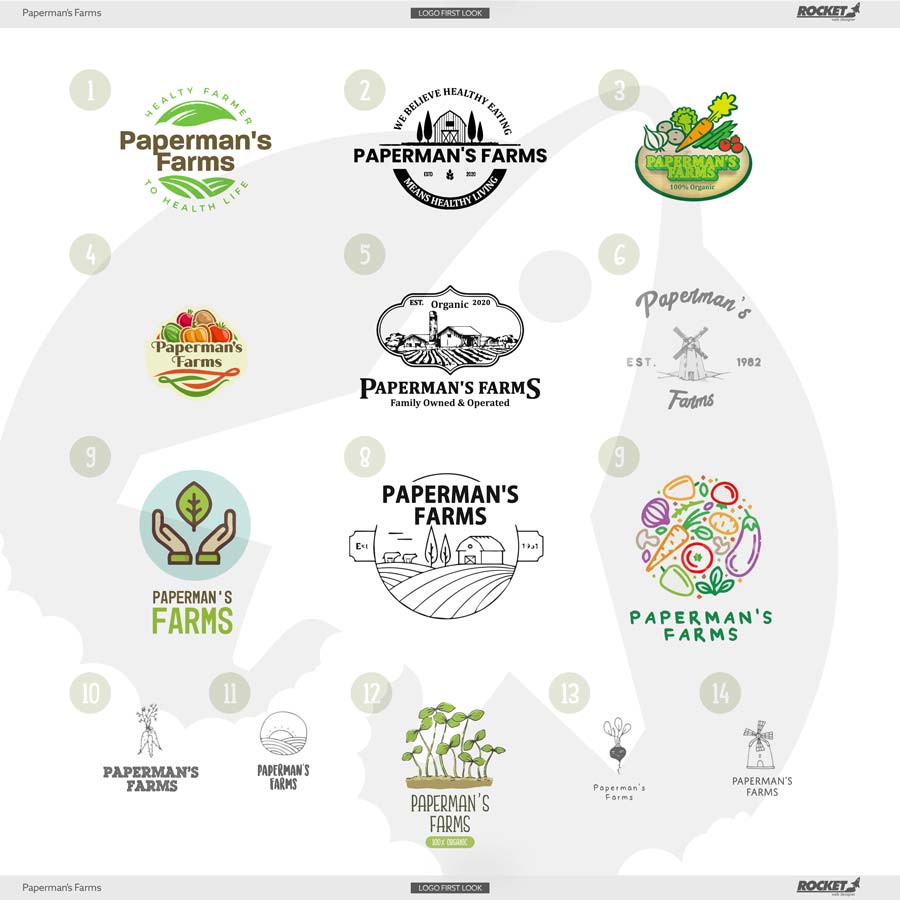 logo papermans farms FIRST LOOK - Professional Website Design Company
